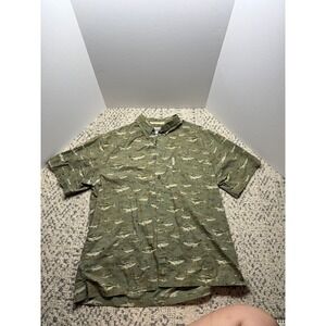 Columbia Men's River Lodge Shirt Size L Green Fishing Outdoor Button-Up‎